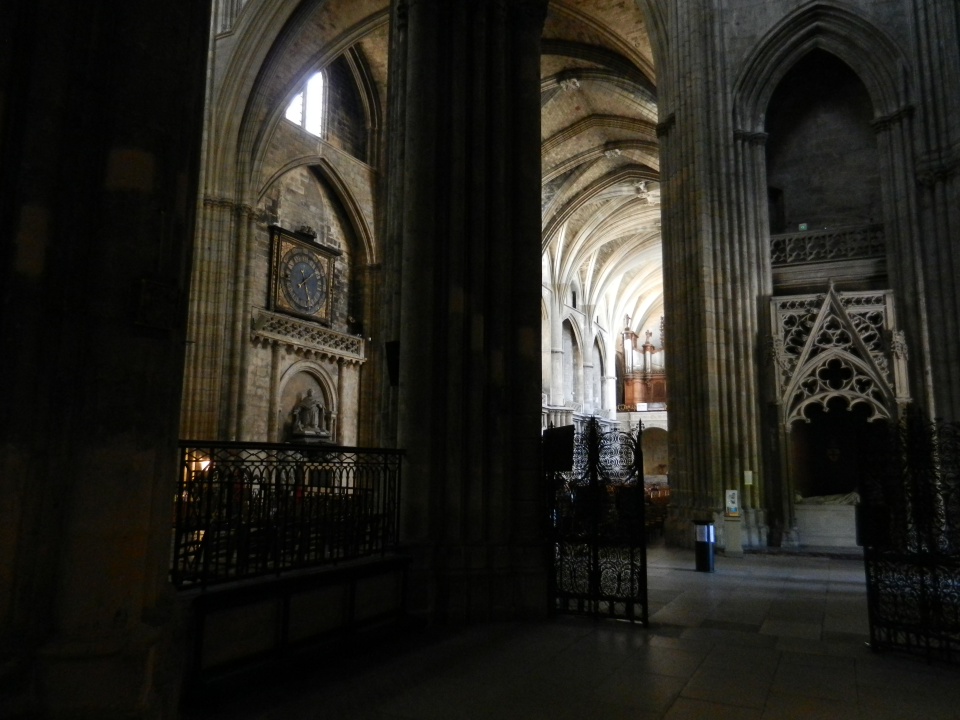 ... and from within with it's originally placed churck-clock