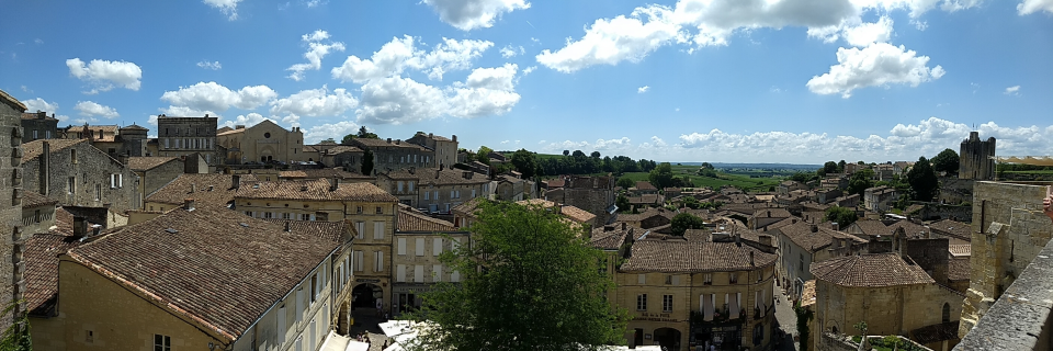 The panoramic view from the viewpoint